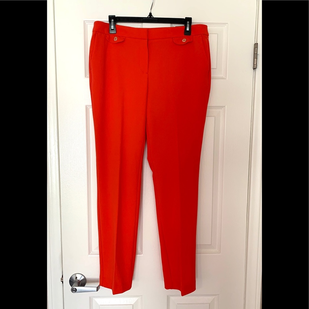 Anne Klein Red Skinny Pants